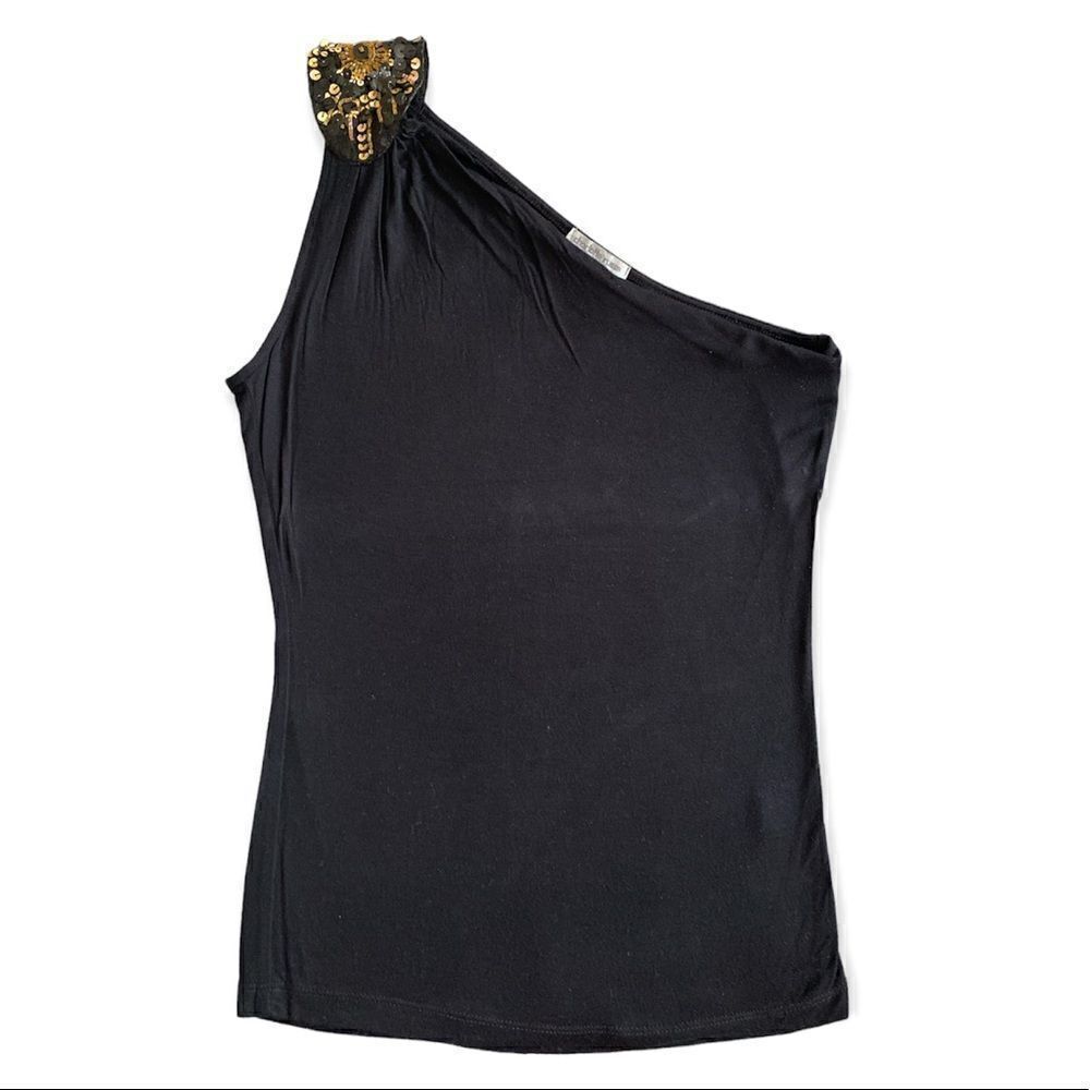 Charlotte Russe One Shoulder Top Size Small